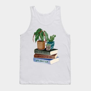 Plants on stack of books Tank Top